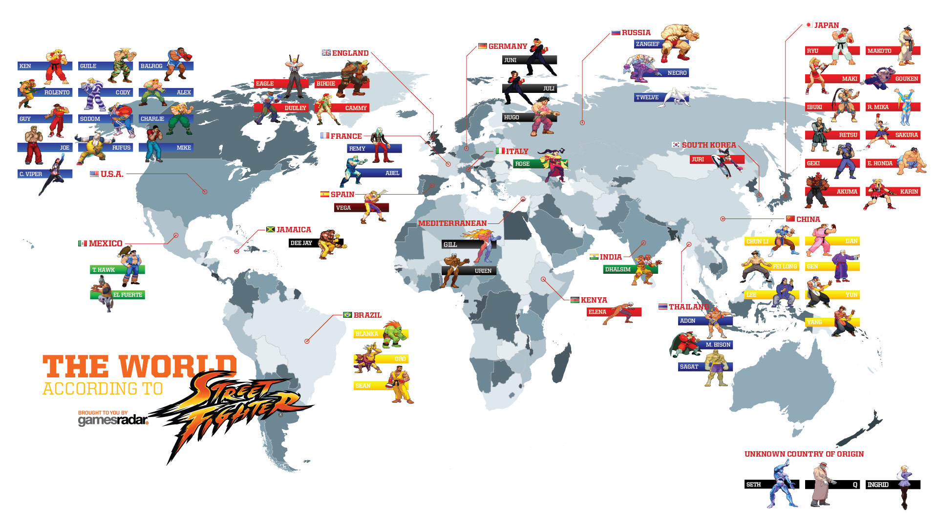 street Fighter Map