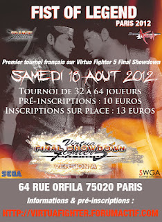 [Tournoi VF5FS] FIST OF LEGEND – 18 aout 2012, Paris